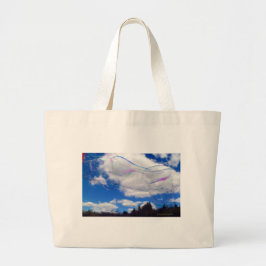 Bläschen Große Taschentasche Jumbo Stoffbeutel