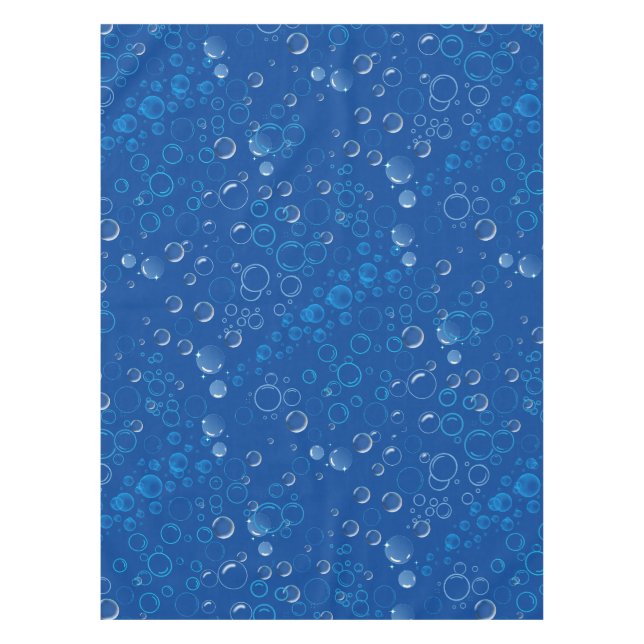 Bläschen Muster 01 Blauer BG Tischdecke (Vorderseite)