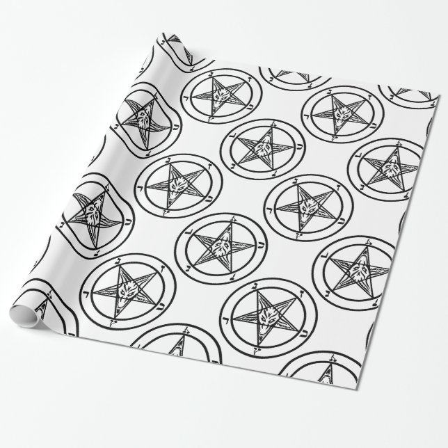 Bläschen-Pentagramm Geschenkpapier (Ungerollt)