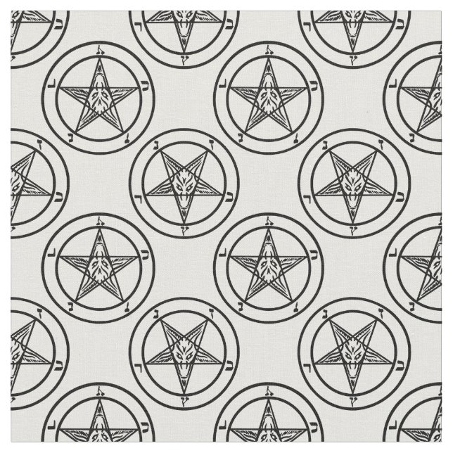 Bläschen-Pentagramm Stoff (Nahaufnahme)