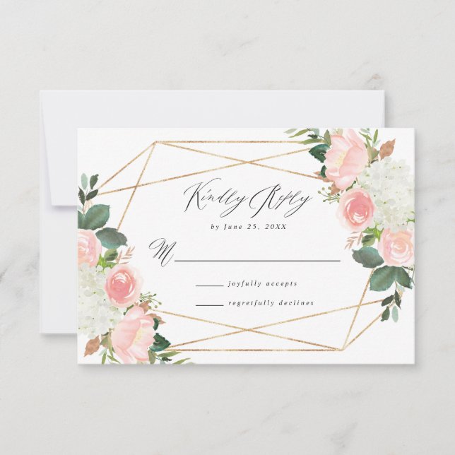 Bläschen | RSVP-Hochzeitkarte RSVP Karte (Vorderseite)