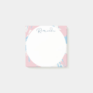 Bläschen und Abstrakter Kreis Post-it Klebezettel