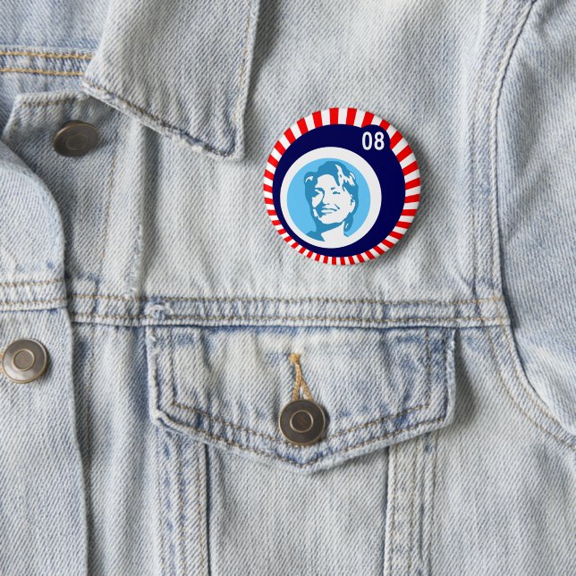 Bläschen und Rochen 2008 Button (Beispiel)