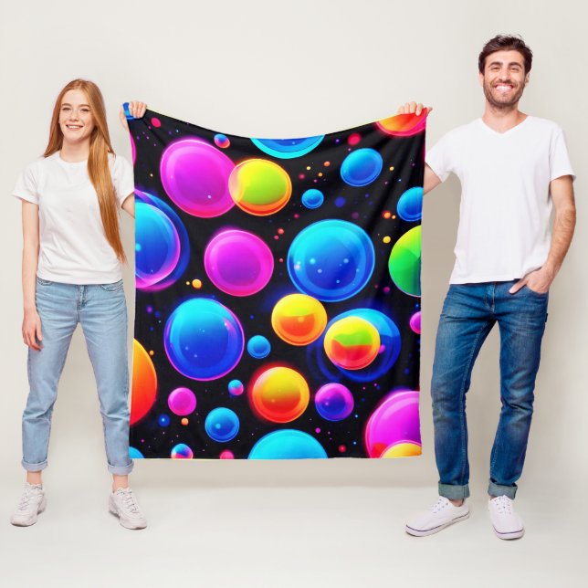 Bläschennebel Fleecedecke (Beispiel)