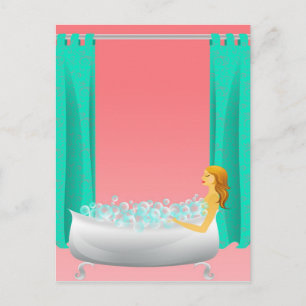 Blase Bath Postkarte