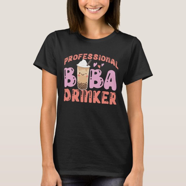 Blase Beruflich Boba Drinker Tee (Vorderseite)
