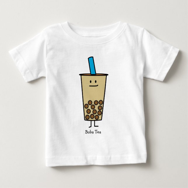 Blase Boba Perlen-Milch-Tee-Tapiokabälle Baby T-shirt (Vorderseite)