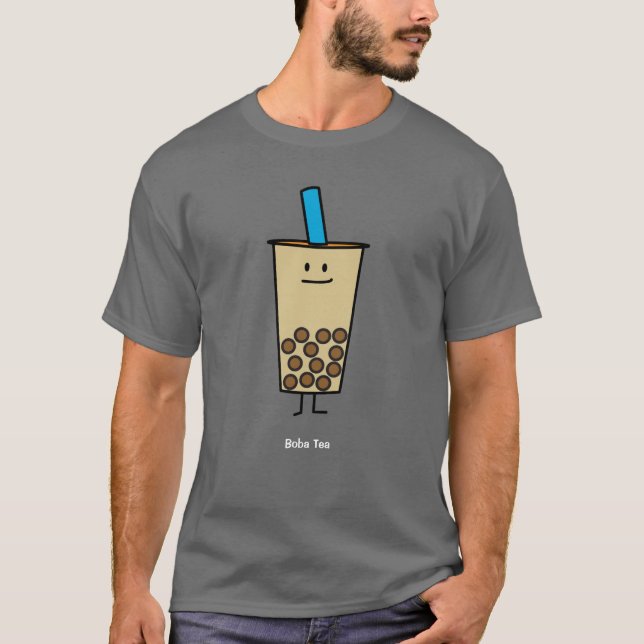 Blase Boba Perlen-Milch-Tee-Tapiokabälle T-Shirt (Vorderseite)
