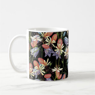 Blase Campion Glocken: Aquarellfarbene Blüten Kaffeetasse