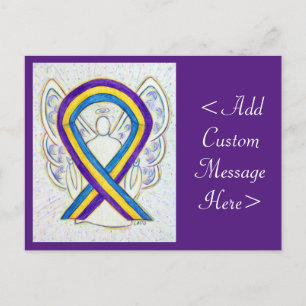 Blase Cancer Awareness Ribbon Angel Postcard Postkarte