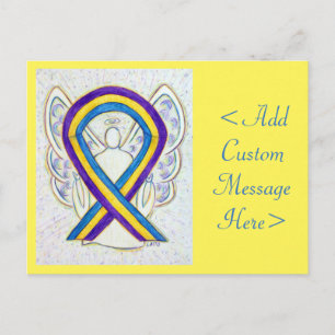 Blase Cancer Awareness Ribbon Angel Postcard Postkarte