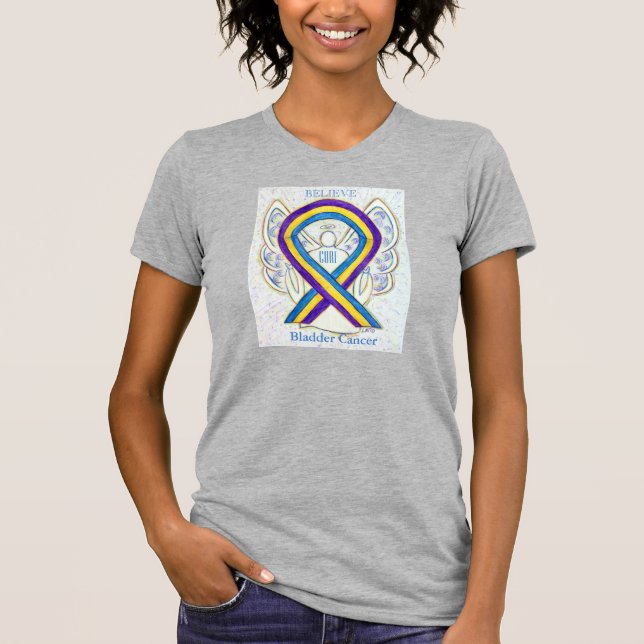 Blase Cancer Awareness Ribbon Angel Shirt (Vorderseite)