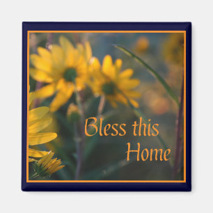 Blase diese Zuhause Magnet~ Fall Sonnenblumen Magnet