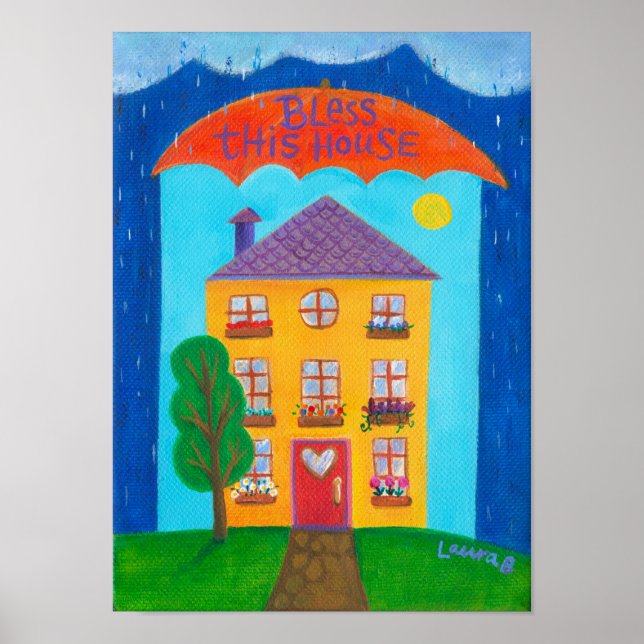 Blase dieses Haus III Print Poster (Vorne)