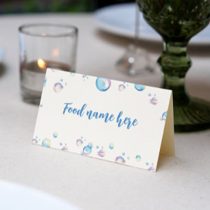 Blase Geburtstag Zelt Platzkarte Sommer Party