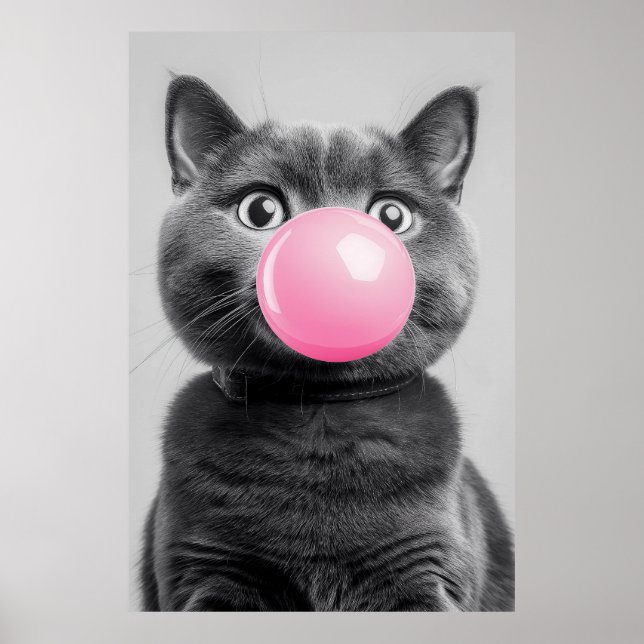 Blase Gum Cat Poster (Vorne)