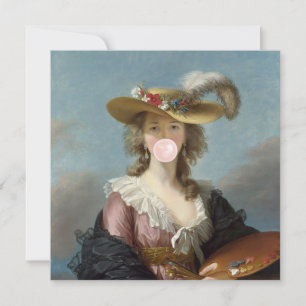 Blase Gum Diva in einem Strohhut