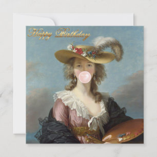 Blase Gum Diva in einem Strohhut