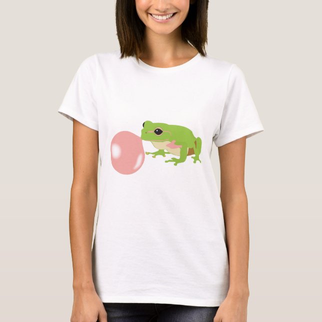 Blase Gum Frosch blasen Blase T-Shirt (Vorderseite)