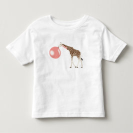Blase Gum Giraffe Blasen Blase Kleinkind T-shirt
