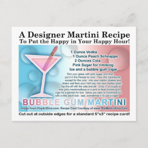 Blase Gum Martini Opt One Rezept Card Postkarte