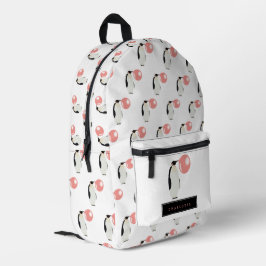 Blase Gum Penguin Blasen Individuelle Name Bedruckter Rucksack
