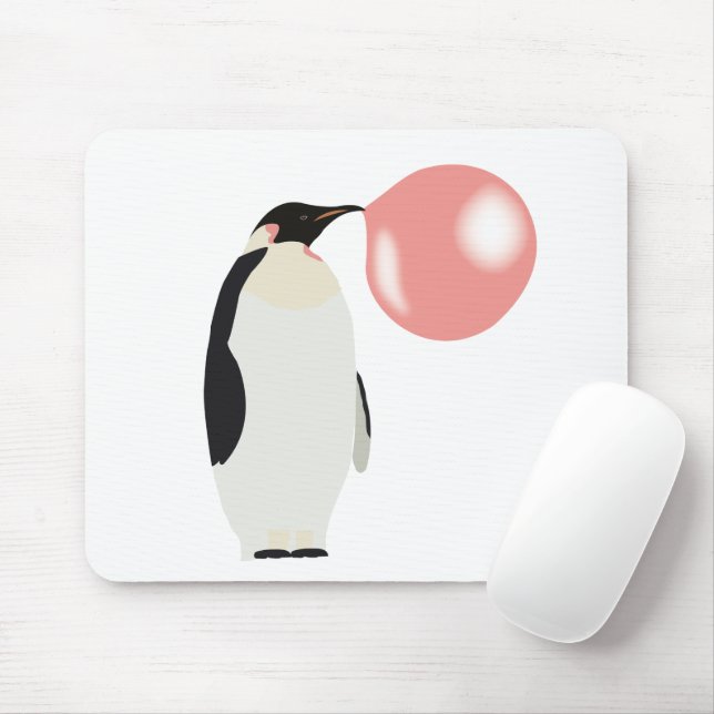 Blase Gum Pinguin Blasen Blase Mousepad (Mit Mouse)