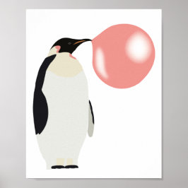 Blase Gum Pinguin Blasen Blase Poster