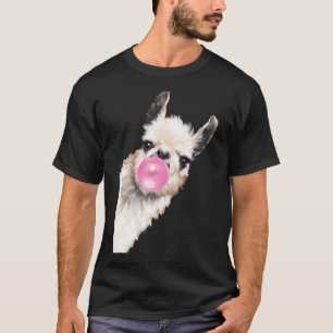 Blase Gum Sneaky Llama in Blau T-Shirt