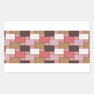 Blase Gum Sorbet Rechteckiger Aufkleber