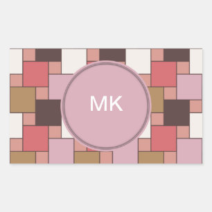 Blase Gum Sorbet Rechteckiger Aufkleber