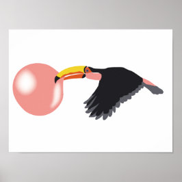 Blase Gum Toucan blasen Blase Poster