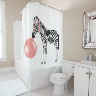 Blase Gum Zebra Blasen Blase Duschvorhang
