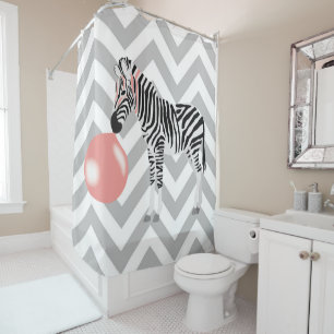 Blase Gum Zebra Blasen Blase Duschvorhang