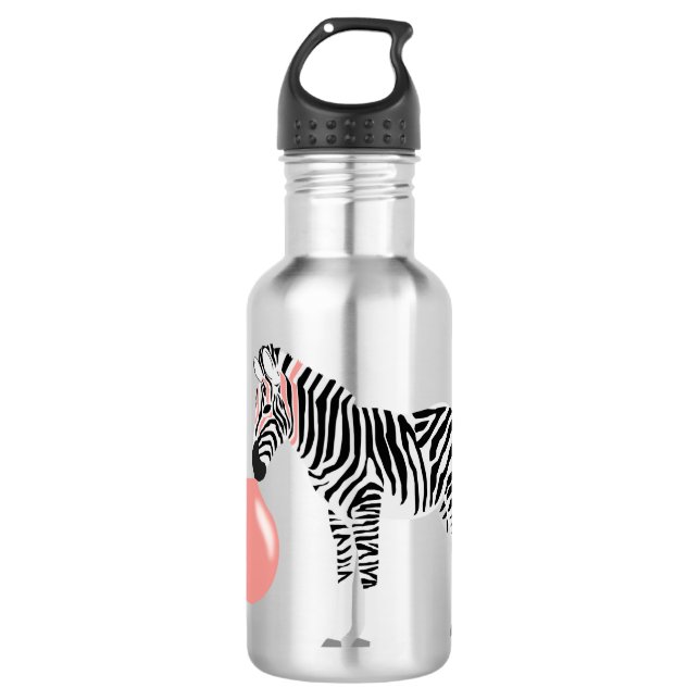 Blase Gum Zebra Blasen Blase Edelstahlflasche (Vorderseite)