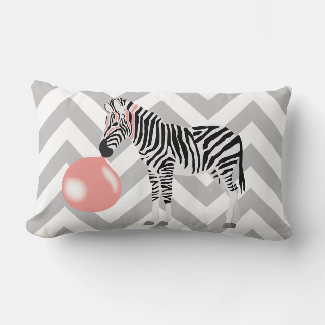Blase Gum Zebra Blasen Blase Lendenkissen (Vorderseite)