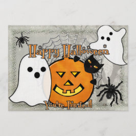 Blase im nächtlichen Halloween Einladung