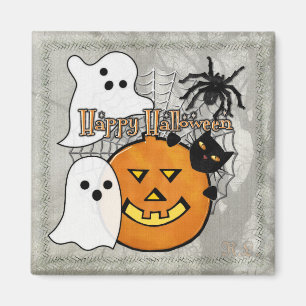 Blase im nächtlichen Halloween Magnet