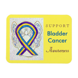 Blase Krebs Bewusstsein Angel Ribbon Magnet Gesche