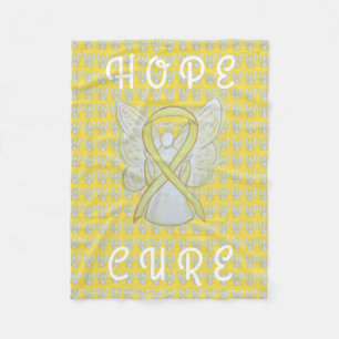 Blase Krebs Bewusstsein Band Engel Soft Blanket Fleecedecke