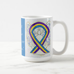 Blase Krebs Bewusstsein Ribbon Angel Tasse