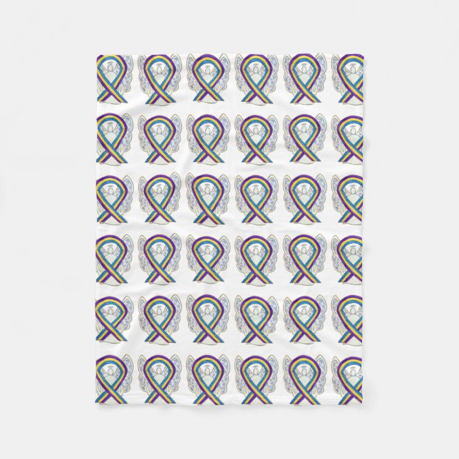 Blase Krebs Engel Bewusstsein Band weiche Blanket Fleecedecke (Vorderseite)