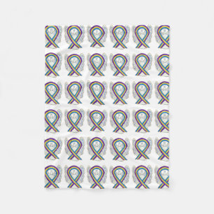 Blase Krebs Engel Bewusstsein Ribbon Soft Blanket Fleecedecke
