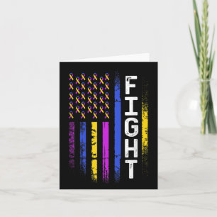 Blase Krebs Flag Lila Gelbe blaue Ribbon Awar Karte