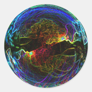 Blase Runder Aufkleber