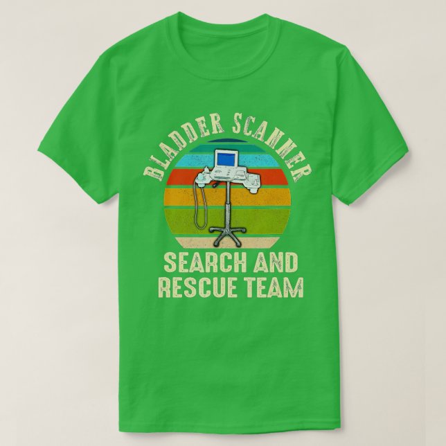 Blase Scanner Search Rescue Team Funny ER Nurve T-Shirt (Design vorne)