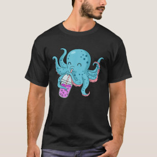 Blase Tee Männer Octopus Boba Tee T Frauenblase