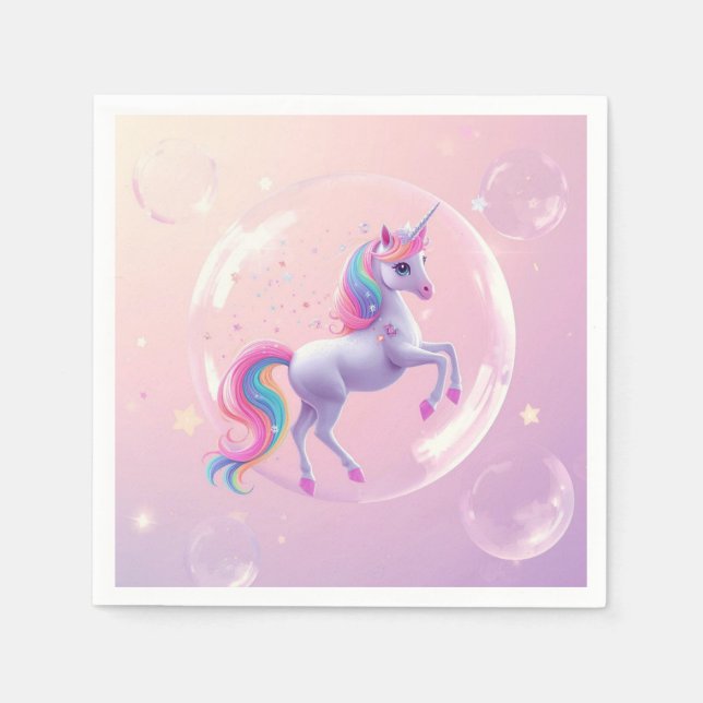 Blase Unicorn Serviette (Vorderseite)