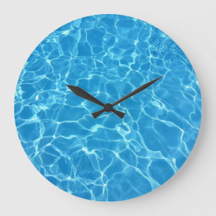 Blase Wasser Reflektionen Textur große Uhr
