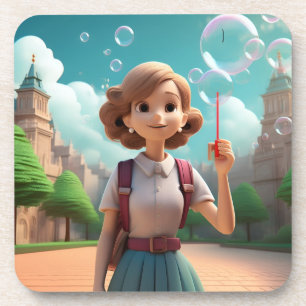 Blasebalgen Wolken Untersetzer Set